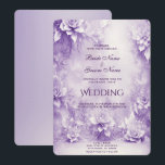 Lila weiße Blume Einladung Hochzeit<br><div class="desc">Schöne Lila Weiße Blume Hochzeit Einladung Bitte wählen Sie Ihren Papiertyp Präferenz. Optionen zum Papiertyp: Halbglänzende Papierform Papier Papierform Papierform Ecru Papier Linen Papier Papierspulenpapier Papierspulenpapier Felt Weißbuch Perl Shimmer Papier Champagner Glasschimmer Papier Metallic Silber Papier</div>