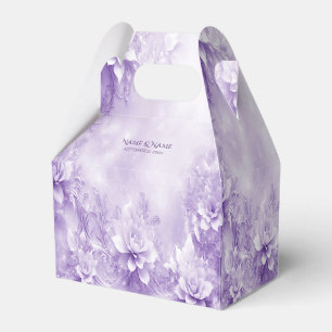 Lila weiße Blume Gefälligkeitsbox Geschenkschachtel