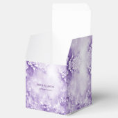 Lila weiße Blume Gefälligkeitsbox Geschenkschachtel (Geöffnet)