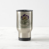 Lila weiße Blume in einer Tasse (Mittel)
