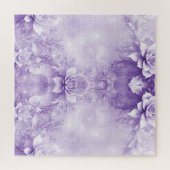 Lila weiße Blume Jigsaw Puzzle (Horizontal)
