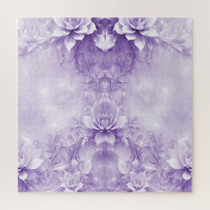 Lila weiße Blume Jigsaw Puzzle