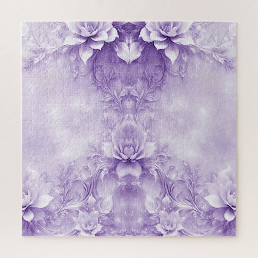Lila weiße Blume Jigsaw Puzzle (Vertikal)