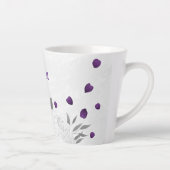 lila weiße Blume Milchtasse (Rechts)