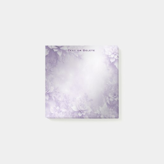 Lila weiße Blume Stellen Sie Notizen (Vorderseite)