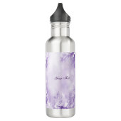 Lila weiße Blume Wasser Flasche Edelstahlflasche (Links)