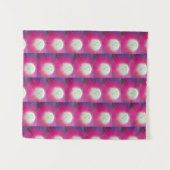Lila-weiße Blumen-Tapete Wandteppich (Vorderseite (Horizontal))