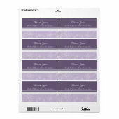 Lila weiße Blumenzettel (Vorne)