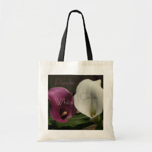 "Lila weiße Callas-" Budget-Tasche Tragetasche