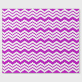 Lila-weiße Chevron-Zickzack-Musterdesign Geschenkpapier (Flach)