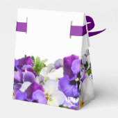 Lila weiße Flora Geburtsname Vielen Dank Geschenkschachtel (Rückseite)