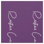 lila, weiße französische Skripte halten Ruhe und F Stoff (Nahaufnahme)