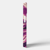 Lila weiße Gefärbte Krawatte Case-Mate iPhone Hülle (Rückseite / Rechts)