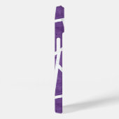 Lila-weiße Mosaikmuster Case-Mate iPhone Hülle (Rückseite / Rechts)