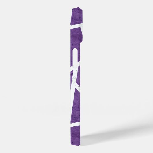 Lila-weiße Mosaikmuster Case-Mate iPhone Hülle (Rückseite / Rechts)