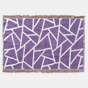 Lila-weiße Mosaikmuster Decke