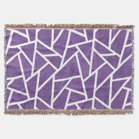 Lila-weiße Mosaikmuster Decke (Vorderseite)