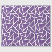 Lila-weiße Mosaikmuster Geschenkpapier (Flach)