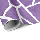 Lila-weiße Mosaikmuster Geschenkpapier (Rolleneckpunkt)