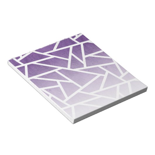 Lila-weiße Mosaikmuster Notizblock (angewinkelt)