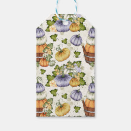 LILA WEISSE ORANGE FALL PUMPKINS GESCHENKANHÄNGER