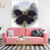 Lila-weiße Panik Leinwanddruck (Insitu (Wohnzimmer))