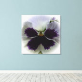 Lila-weiße Panik Leinwanddruck (Insitu (Holzboden))