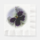 Lila-weiße Panik Serviette (Vorderseite)