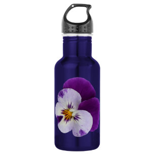 Lila, weiße Panikhaube Edelstahlflasche