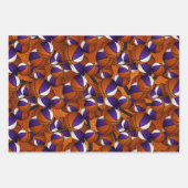 lila, weiße Sportmannschaften färben Basketballges Geschenkpapier Set (Vorderseite)