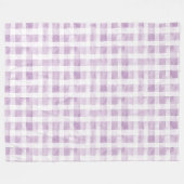 Lila Weiße Streifen Fleecedecke (Vorderseite (Horizontal))