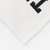 Lila, weiße Volleyball-Trainer-Geschenke Fleecedecke (Ecke)