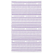 Lila-weiße Weihnachtsmuster Tischdecke (Vorderseite)