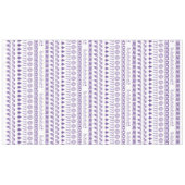 Lila-weiße Weihnachtsmuster Tischdecke (Vorderseite (Horizontal))