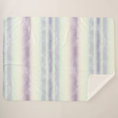 Lila weißer Einhorn-Traum Sherpadecke (Vorderseite (Horizontal))