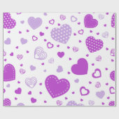 Lila weißer Hintergrund Geschenkpapier (Flach)