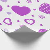 Lila weißer Hintergrund Geschenkpapier (Ecke)