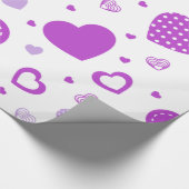 Lila weißer Hintergrund Geschenkpapier (Ecke)