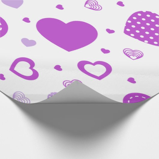 Lila weißer Hintergrund Geschenkpapier (Ecke)