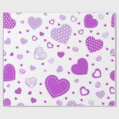 Lila weißer Hintergrund Geschenkpapier (Flach)