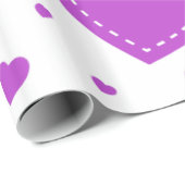 Lila weißer Hintergrund Geschenkpapier (Rolleneckpunkt)