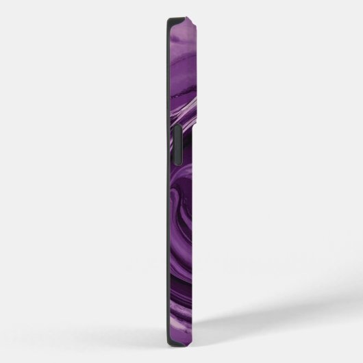 Lila weißer Marmor Case-Mate iPhone Hülle (Rückseite / Rechts)