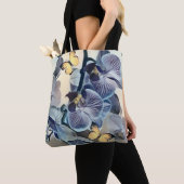 Lila, weißer Orchideenschmetterling Tasche (Von Nahem)