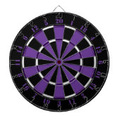 Lila weißer und schwarzer Dartboard Dartscheibe (vorne)
