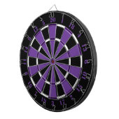 Lila weißer und schwarzer Dartboard Dartscheibe (Vorderseite rechts)