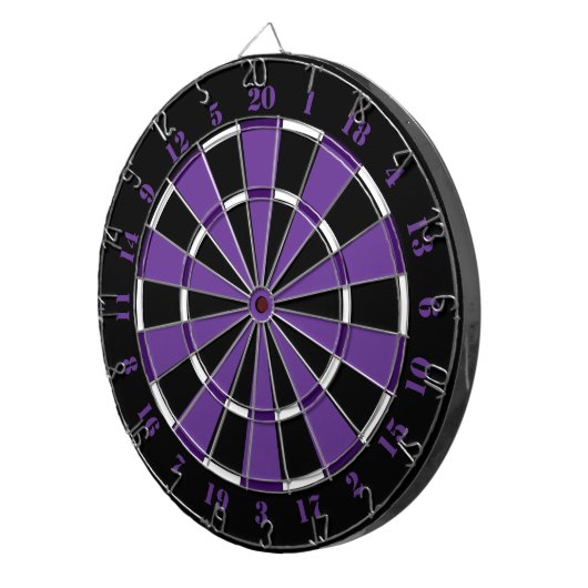 Lila weißer und schwarzer Dartboard Dartscheibe (Vorderseite rechts)