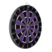 Lila weißer und schwarzer Dartboard Dartscheibe (Vorderseite Links)