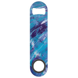 Lila Weißes Aqua Edelstahl-Flaschenöffner Speed Flaschenöffner