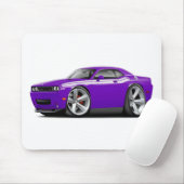 Lila-Weißes Auto 2009-11 Herausforderer Mousepad (Mit Mouse)