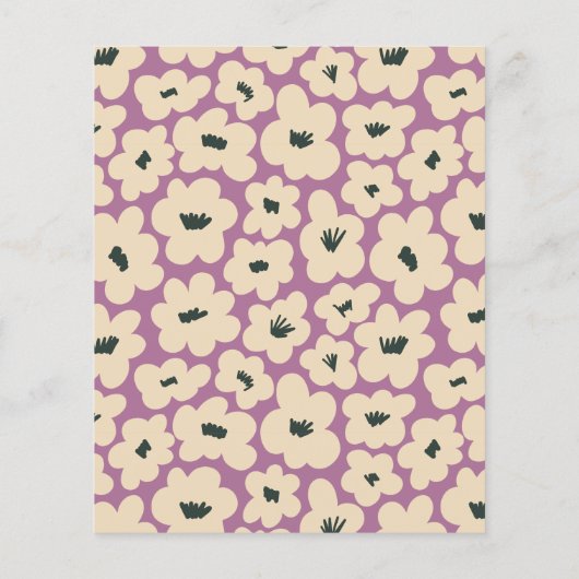 Lila weißes Brautparty laden ein (Rückseite)